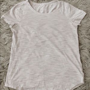 white/light grey lululemon love crew shirt